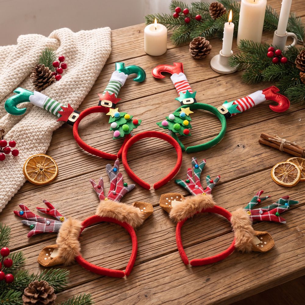 Reindeer Antlers Headband - طوق رأس بتصميم عيد الميلاد على