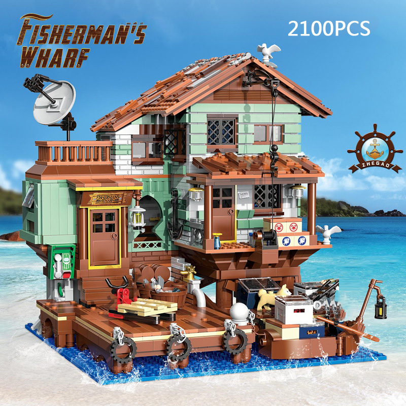 Lego Set City - مكعبات بناء مصغرة لمشهد مدينة خيالي: