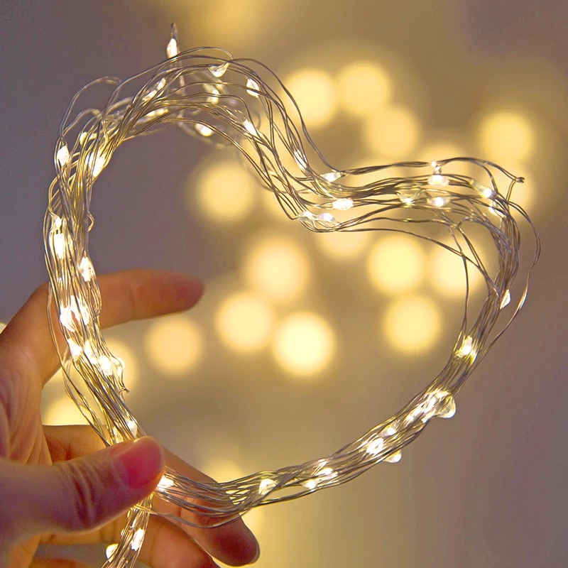 أضواء LED نحاسية بطول 10م و5م  - مراجعة Tinsel Garland Decoration وسعره