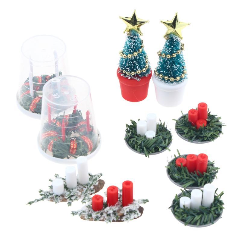 ! 1:12 مجموعة إكسسوارات مشهد ع - مراجعة Holiday Candle Set وسعره