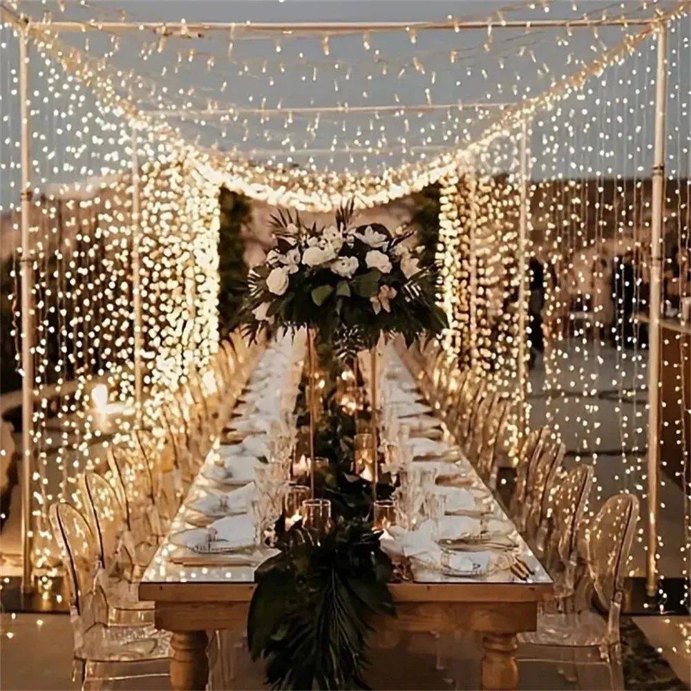 سلسلة أضواء LED للستائر تعمل ب - مراجعة Led Fairy String Lights وسعره