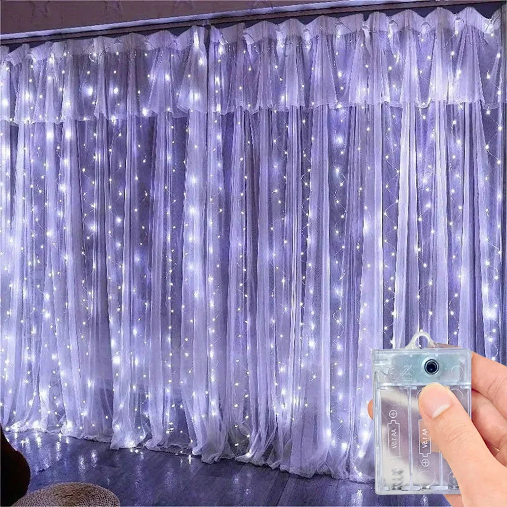 سلسلة أضواء LED للستائر تعمل ب - مراجعة Led Fairy String Lights وسعره