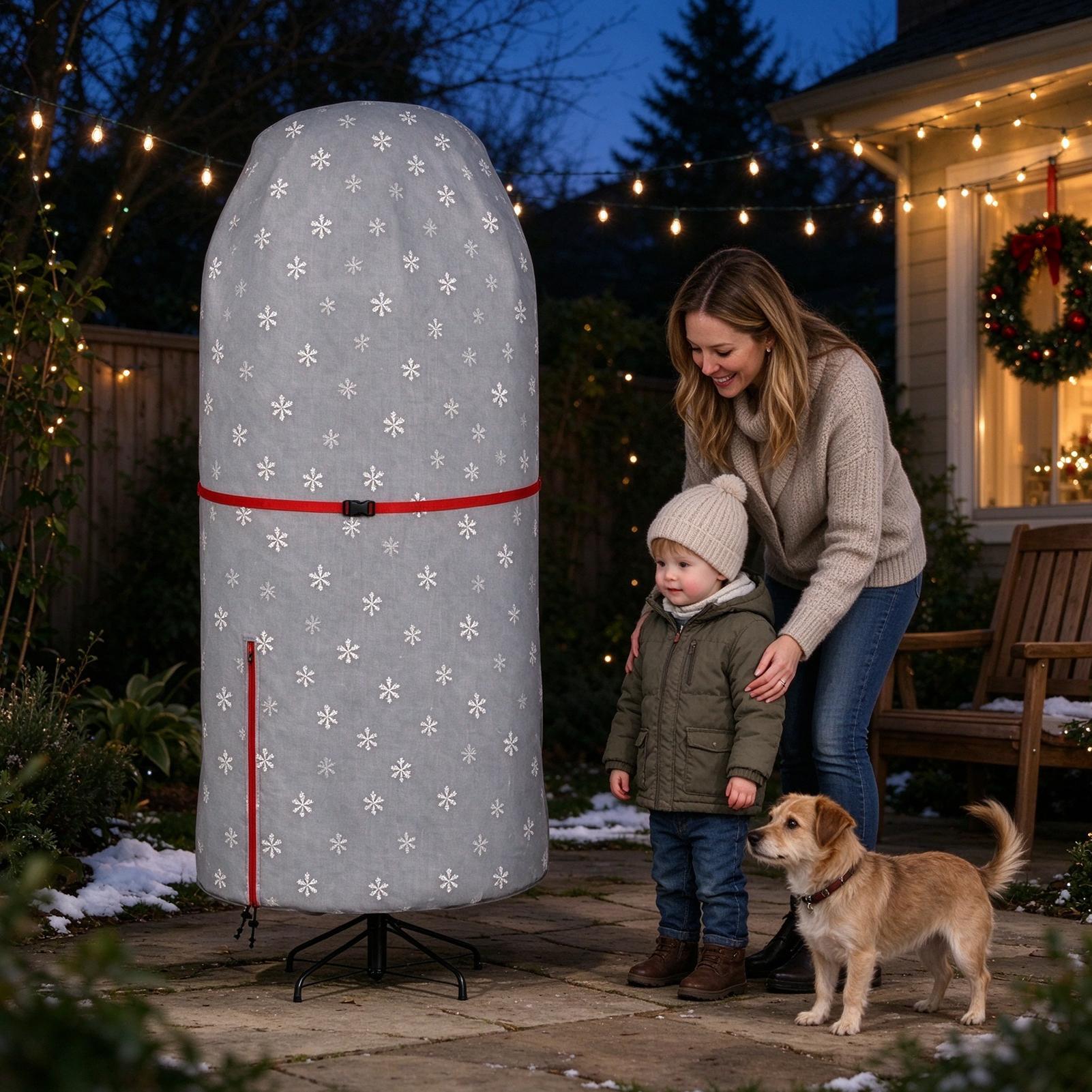 غطاء عمودي لشجرة عيد الميلاد ا - مراجعة Christmas Tree Artificial وسعره