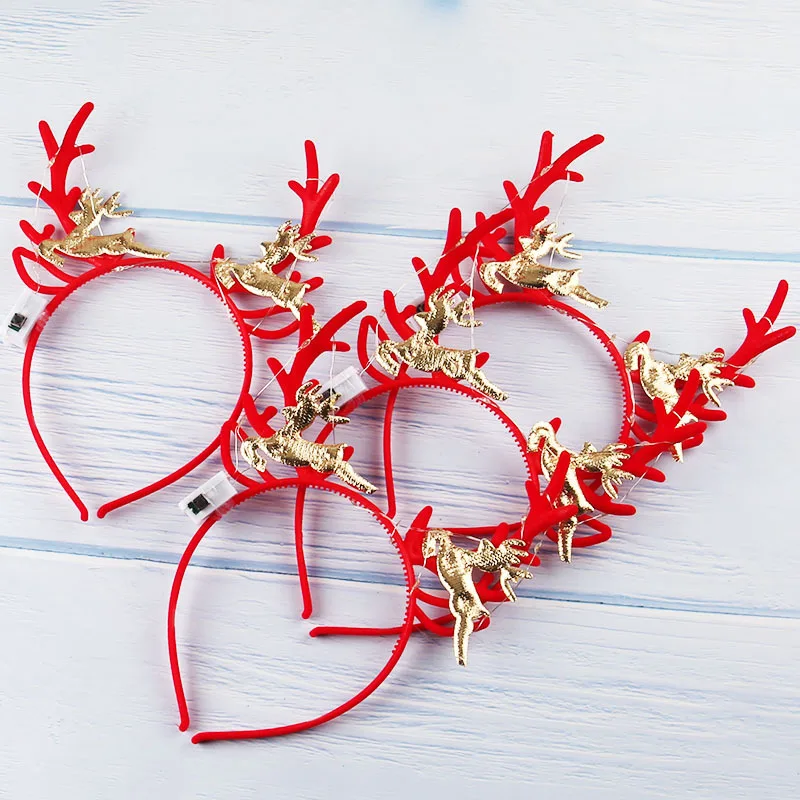 20 قطعة، عصابات رأس على شكل قر - مراجعة Reindeer Antlers Headband وسعره