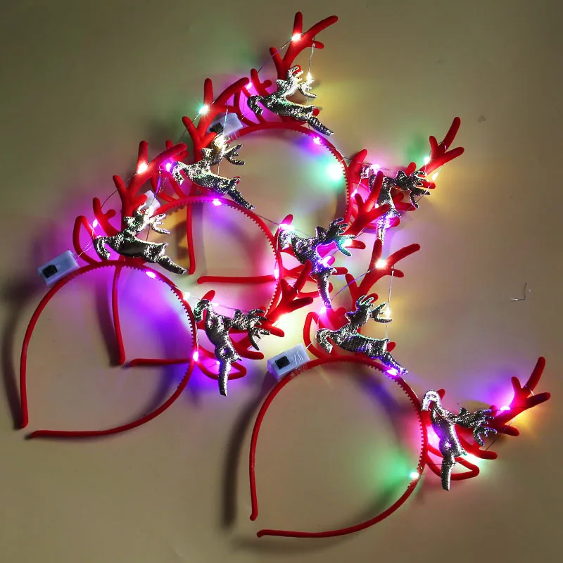 20 قطعة، عصابات رأس على شكل قر - مراجعة Reindeer Antlers Headband وسعره